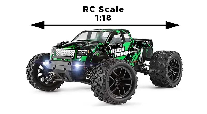 how to know what scale your rc car is