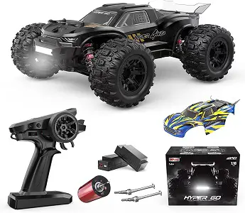 HYPER GO H16BM 1_16 4X4 RTR Brushless Fast RC Cars for Adults, Max 42mph Hobby Electric Off-Road Jumping RC Trucks, RC Monster Trucks Oil Filled Shocks