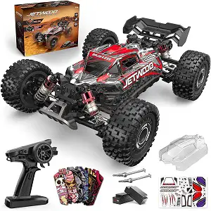 Jetwood 1_16 4X4 Brushless Fast RC Cars for Adults, Max 42mph Hobby Electric RC Racing Buggy, Oil-Filled Shocks, 4WD Remote Control Car, Monster RC Truck